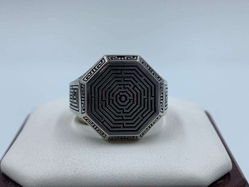 Custom Order For Konstantinos - Maze Ring *.925 Sterling Silver with a 10% Discount Applied*