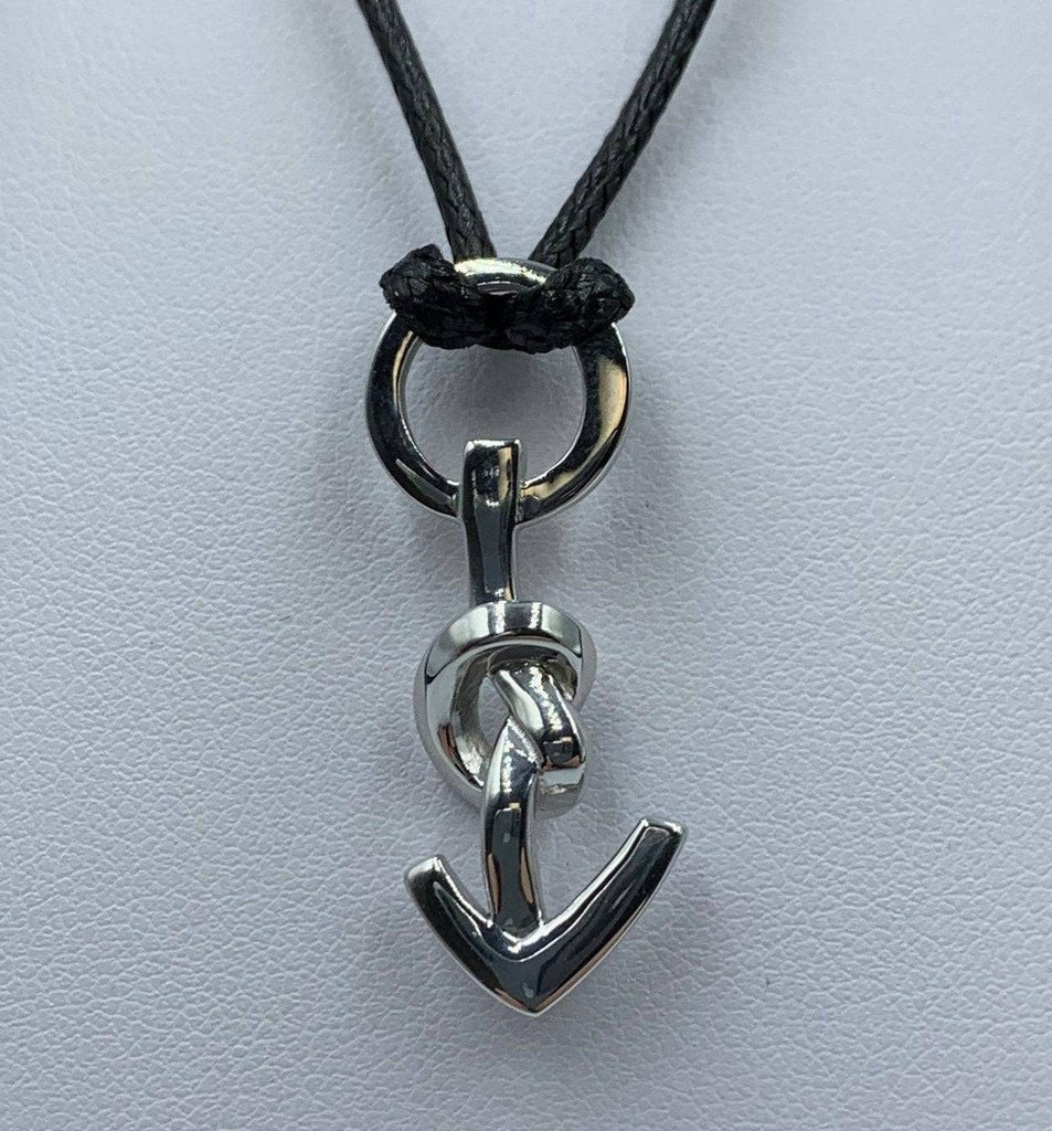Fisher Anchor Pendant *10k/14k/18k White, Yellow, Rose, Green Gold, Gold Plated & Silver* Boat Ship Sailor Water Navy Charm Necklace Gift | Loni Design Group |   | Men's jewelery|Mens jewelery| Men's pendants| men's necklace|mens Pendants| skull jewelry|Ladies Jewellery| Ladies pendants|ladies skull ring| skull wedding ring| Snake jewelry| gold| silver| Platnium|