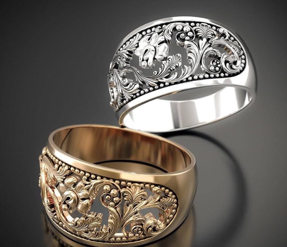 Betty Floral Ring | Loni Design Group | Rings  | Men's jewelery|Mens jewelery| Men's pendants| men's necklace|mens Pendants| skull jewelry|Ladies Jewellery| Ladies pendants|ladies skull ring| skull wedding ring| Snake jewelry| gold| silver| Platnium|