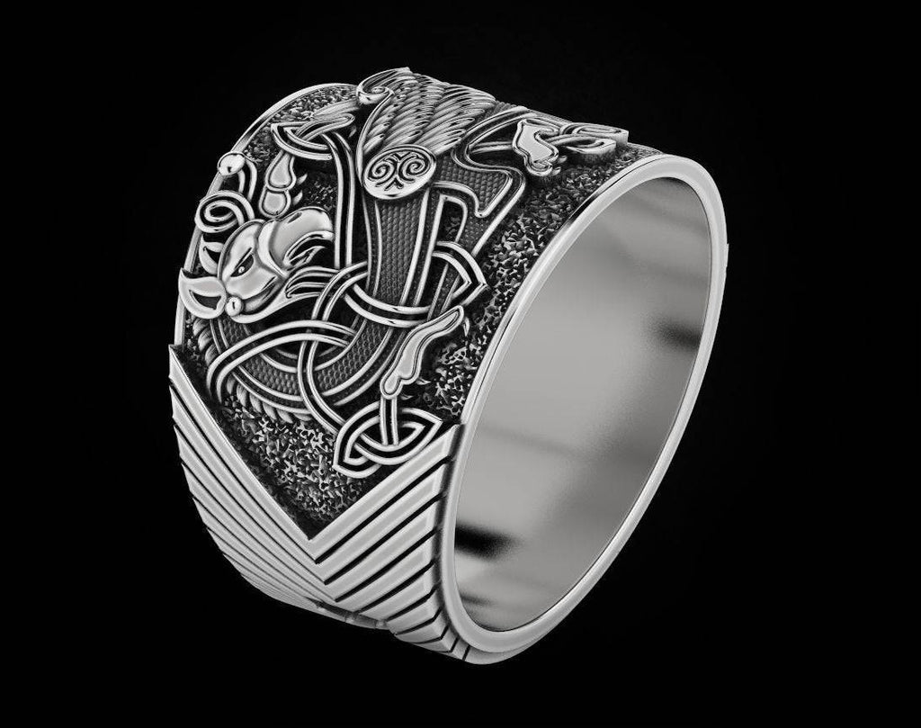 Shirdal Griffin Ring | Loni Design Group | Rings  | Men's jewelery|Mens jewelery| Men's pendants| men's necklace|mens Pendants| skull jewelry|Ladies Jewellery| Ladies pendants|ladies skull ring| skull wedding ring| Snake jewelry| gold| silver| Platnium|
