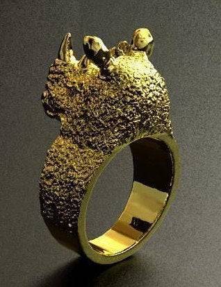 Kiazi Rhino Ring | Loni Design Group | Rings  | Men's jewelery|Mens jewelery| Men's pendants| men's necklace|mens Pendants| skull jewelry|Ladies Jewellery| Ladies pendants|ladies skull ring| skull wedding ring| Snake jewelry| gold| silver| Platnium|