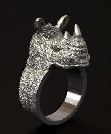 Kiazi Rhino Ring | Loni Design Group | Rings  | Men's jewelery|Mens jewelery| Men's pendants| men's necklace|mens Pendants| skull jewelry|Ladies Jewellery| Ladies pendants|ladies skull ring| skull wedding ring| Snake jewelry| gold| silver| Platnium|