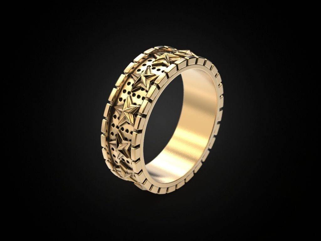 Astronomical Star Ring | Loni Design Group | Rings  | Men's jewelery|Mens jewelery| Men's pendants| men's necklace|mens Pendants| skull jewelry|Ladies Jewellery| Ladies pendants|ladies skull ring| skull wedding ring| Snake jewelry| gold| silver| Platnium|