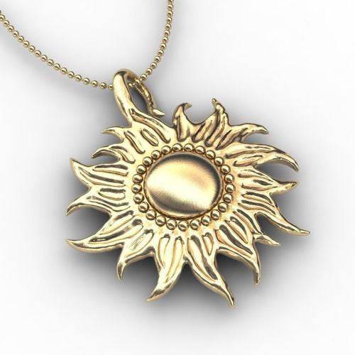 Warmth Sun Pendant *10k/14k/18k White, Yellow, Rose, Green Gold, Gold Plated & Silver* Sky Space Celestial Men Women Charm Necklace Gift | Loni Design Group |   | Men's jewelery|Mens jewelery| Men's pendants| men's necklace|mens Pendants| skull jewelry|Ladies Jewellery| Ladies pendants|ladies skull ring| skull wedding ring| Snake jewelry| gold| silver| Platnium|