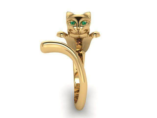 Missy Cat Ring | Loni Design Group | Rings  | Men's jewelery|Mens jewelery| Men's pendants| men's necklace|mens Pendants| skull jewelry|Ladies Jewellery| Ladies pendants|ladies skull ring| skull wedding ring| Snake jewelry| gold| silver| Platnium|