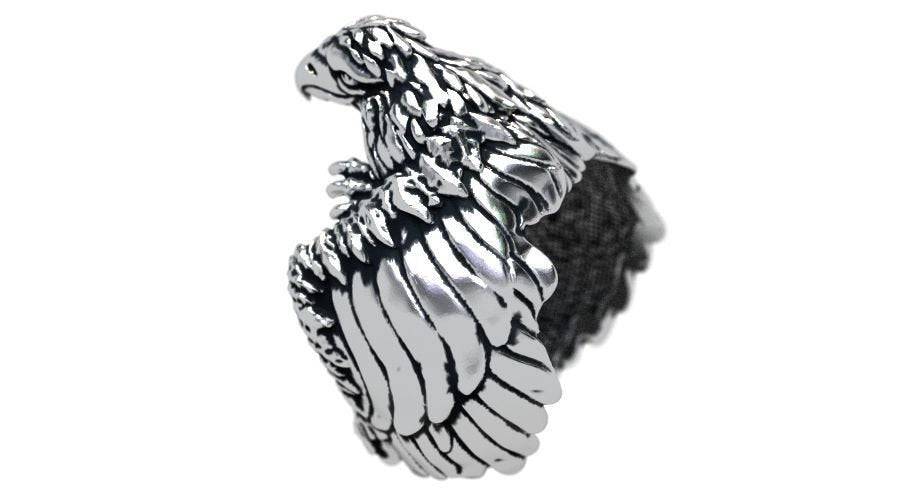 Wingo Starr Bird Ring | Loni Design Group | Rings  | Men's jewelery|Mens jewelery| Men's pendants| men's necklace|mens Pendants| skull jewelry|Ladies Jewellery| Ladies pendants|ladies skull ring| skull wedding ring| Snake jewelry| gold| silver| Platnium|