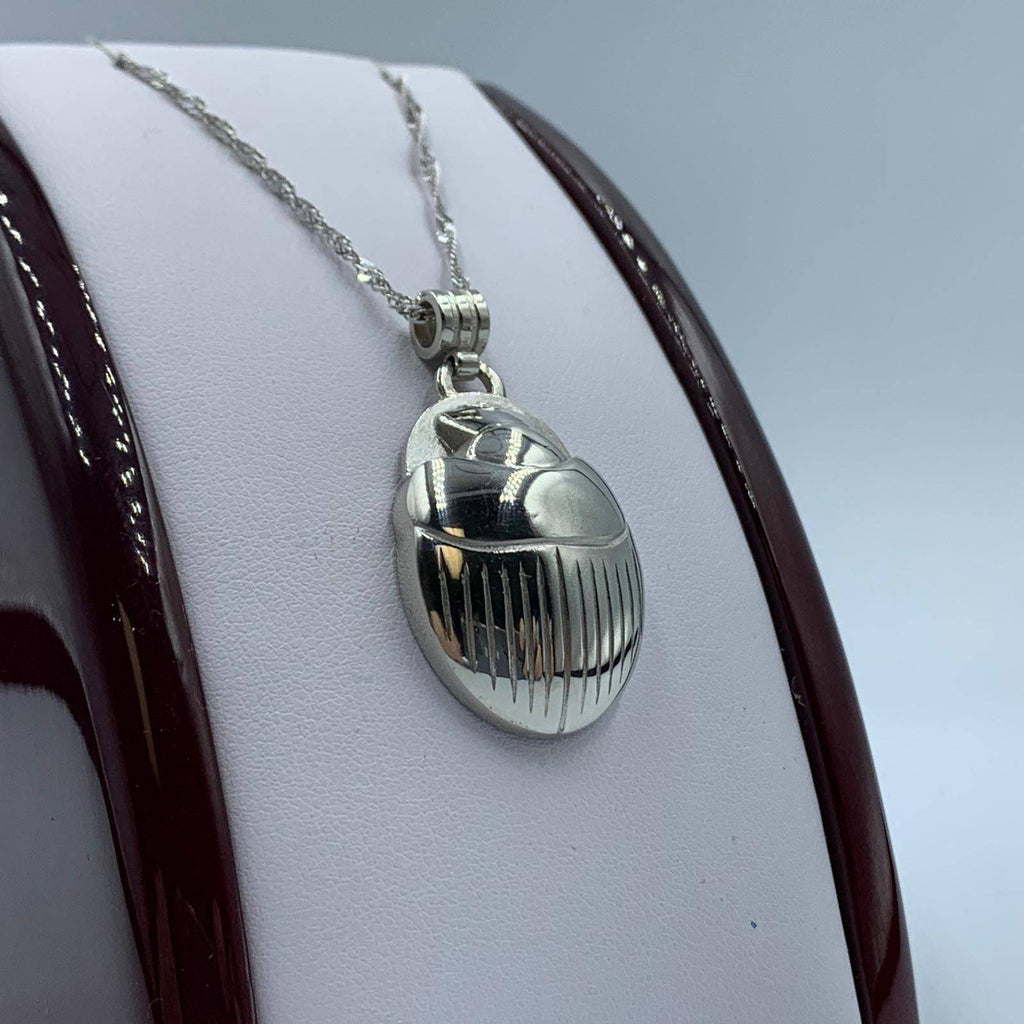 Modern Scarab Pendant *10k/14k/18k White, Yellow, Rose Green Gold, Gold Plated & Silver* Animal Bug Insect Egypt Symbol Charm Necklace Gift | Loni Design Group |   | Men's jewelery|Mens jewelery| Men's pendants| men's necklace|mens Pendants| skull jewelry|Ladies Jewellery| Ladies pendants|ladies skull ring| skull wedding ring| Snake jewelry| gold| silver| Platnium|