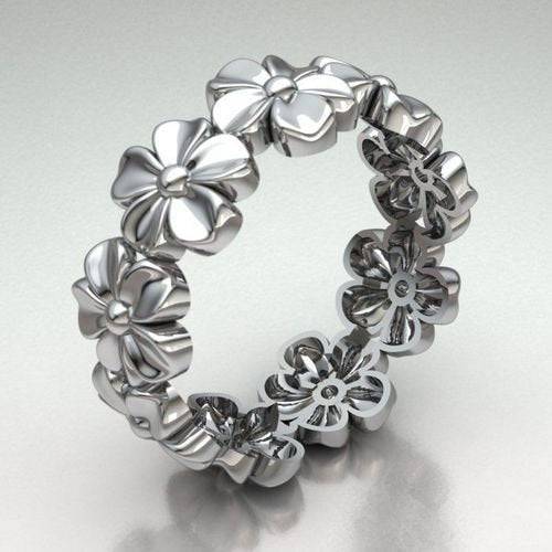 Cindy Flower Ring | Loni Design Group | Rings  | Men's jewelery|Mens jewelery| Men's pendants| men's necklace|mens Pendants| skull jewelry|Ladies Jewellery| Ladies pendants|ladies skull ring| skull wedding ring| Snake jewelry| gold| silver| Platnium|