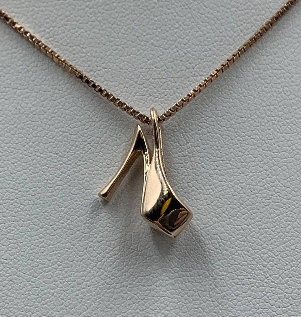 Pump It Up High Heel Pendant *10k/14k/18k White, Yellow, Rose, Green Gold, Gold Plated & Silver* Stiletto Shoe Charm Necklace Women Girl | Loni Design Group |   | Men's jewelery|Mens jewelery| Men's pendants| men's necklace|mens Pendants| skull jewelry|Ladies Jewellery| Ladies pendants|ladies skull ring| skull wedding ring| Snake jewelry| gold| silver| Platnium|