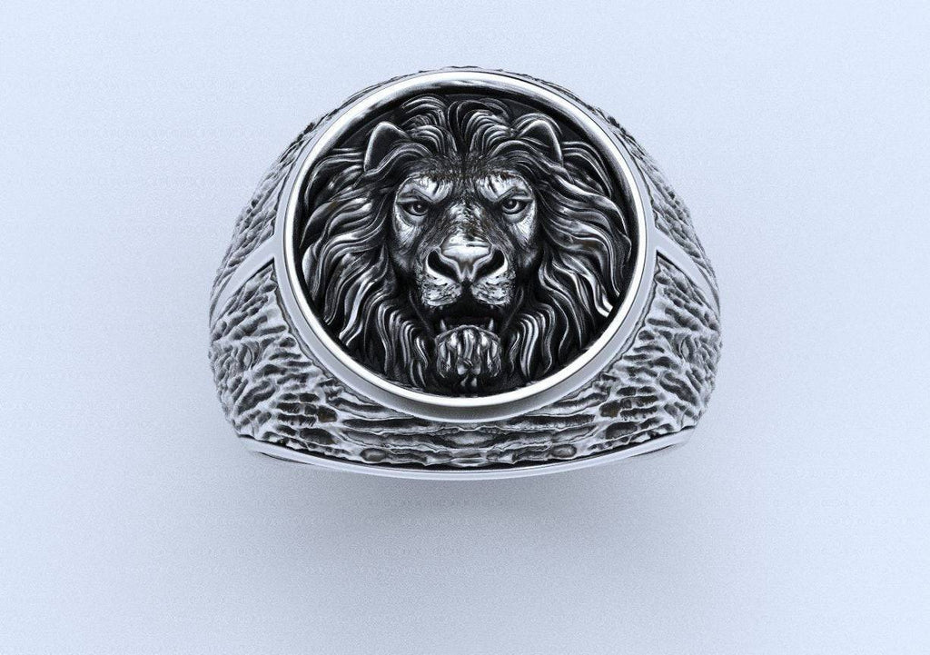 Kion Lion Ring | Loni Design Group | Rings  | Men's jewelery|Mens jewelery| Men's pendants| men's necklace|mens Pendants| skull jewelry|Ladies Jewellery| Ladies pendants|ladies skull ring| skull wedding ring| Snake jewelry| gold| silver| Platnium|