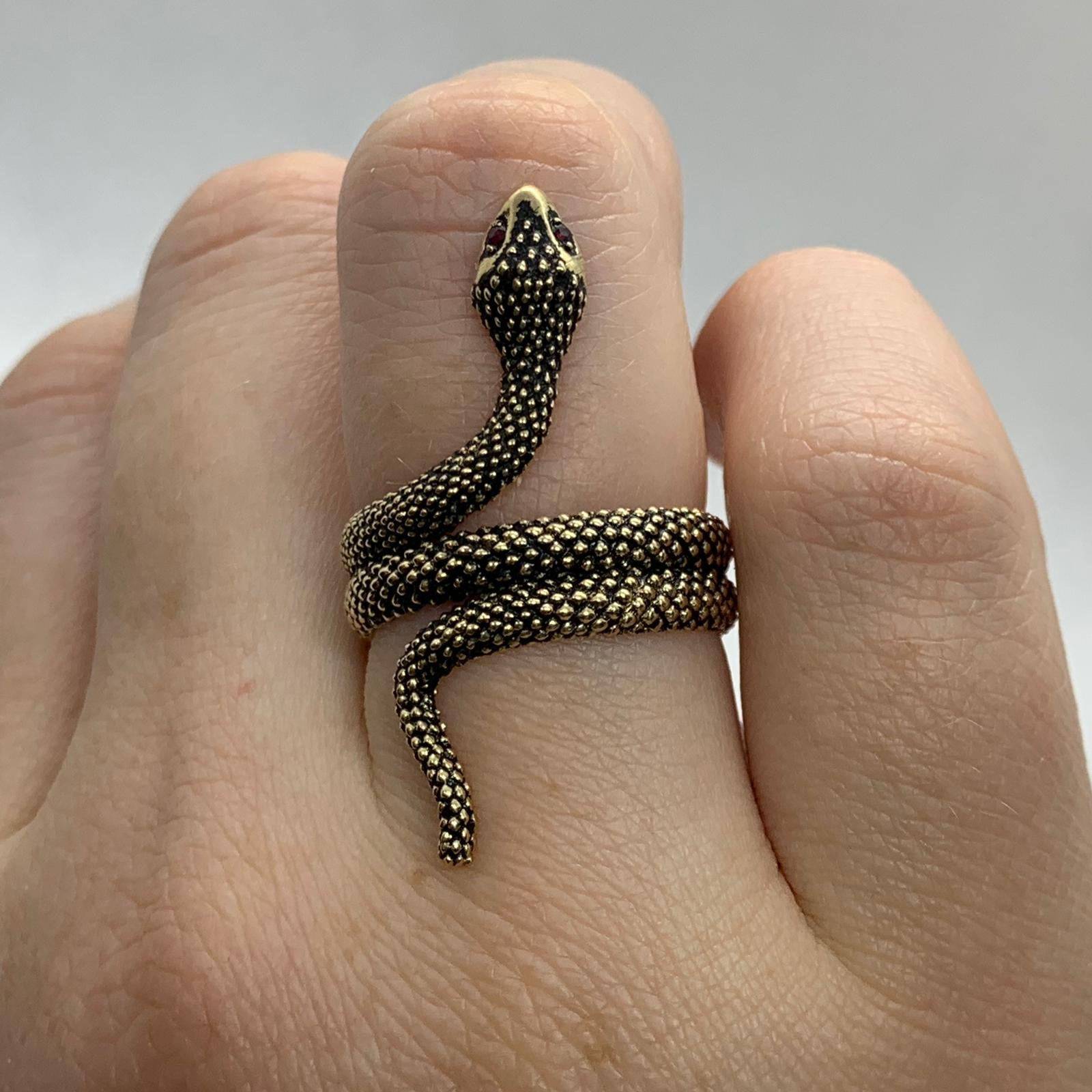 Kaa Snake Ring | Loni Sterling Gold, Silver 10k , , .925 gold Rings Group & Platinum Design | $487.53 18k Gold 14k