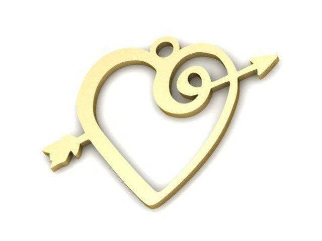 Heart And Arrow Pendant *10k/14k/18k White, Yellow, Rose, Green Gold, Gold Plated & Silver* Love Cupid Women Woman Girl Men Charm Necklace | Loni Design Group |   | Men's jewelery|Mens jewelery| Men's pendants| men's necklace|mens Pendants| skull jewelry|Ladies Jewellery| Ladies pendants|ladies skull ring| skull wedding ring| Snake jewelry| gold| silver| Platnium|