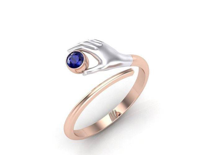 Birthstone Hand Ring | Loni Design Group | Rings  | Men's jewelery|Mens jewelery| Men's pendants| men's necklace|mens Pendants| skull jewelry|Ladies Jewellery| Ladies pendants|ladies skull ring| skull wedding ring| Snake jewelry| gold| silver| Platnium|