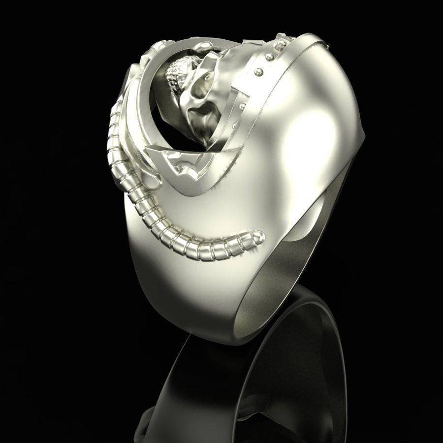 Lost In Space Skull Ring | Loni Design Group | Rings  | Men's jewelery|Mens jewelery| Men's pendants| men's necklace|mens Pendants| skull jewelry|Ladies Jewellery| Ladies pendants|ladies skull ring| skull wedding ring| Snake jewelry| gold| silver| Platnium|