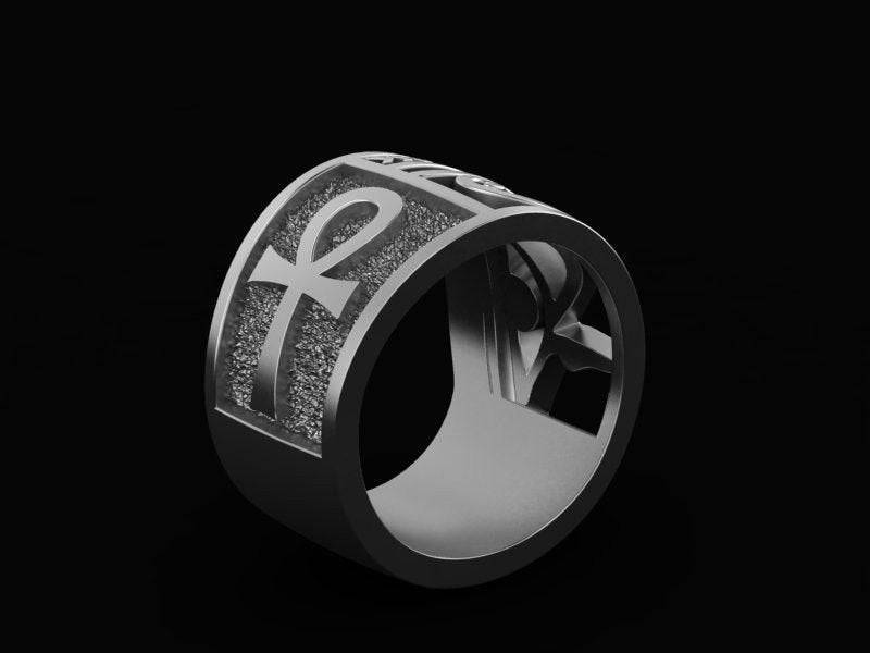 Wadjet Eye Of Horus Ring | Loni Design Group | Rings  | Men's jewelery|Mens jewelery| Men's pendants| men's necklace|mens Pendants| skull jewelry|Ladies Jewellery| Ladies pendants|ladies skull ring| skull wedding ring| Snake jewelry| gold| silver| Platnium|