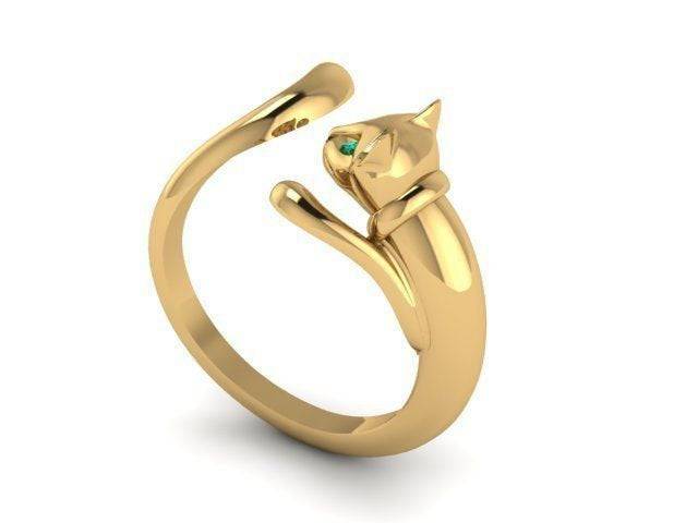 Missy Cat Ring | Loni Design Group | Rings  | Men's jewelery|Mens jewelery| Men's pendants| men's necklace|mens Pendants| skull jewelry|Ladies Jewellery| Ladies pendants|ladies skull ring| skull wedding ring| Snake jewelry| gold| silver| Platnium|