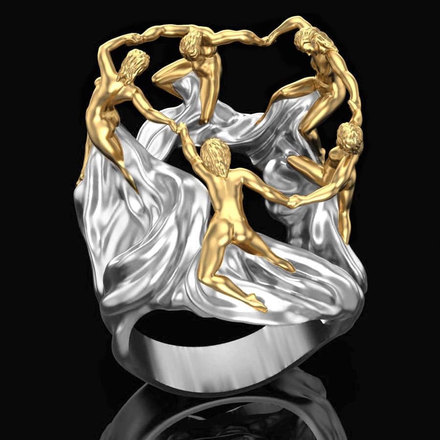 Free Spirit Ring | Loni Design Group | Rings  | Men's jewelery|Mens jewelery| Men's pendants| men's necklace|mens Pendants| skull jewelry|Ladies Jewellery| Ladies pendants|ladies skull ring| skull wedding ring| Snake jewelry| gold| silver| Platnium|