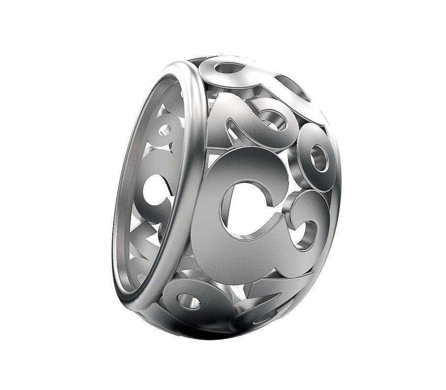 Lucky Numbers Ring | Loni Design Group | Rings  | Men's jewelery|Mens jewelery| Men's pendants| men's necklace|mens Pendants| skull jewelry|Ladies Jewellery| Ladies pendants|ladies skull ring| skull wedding ring| Snake jewelry| gold| silver| Platnium|