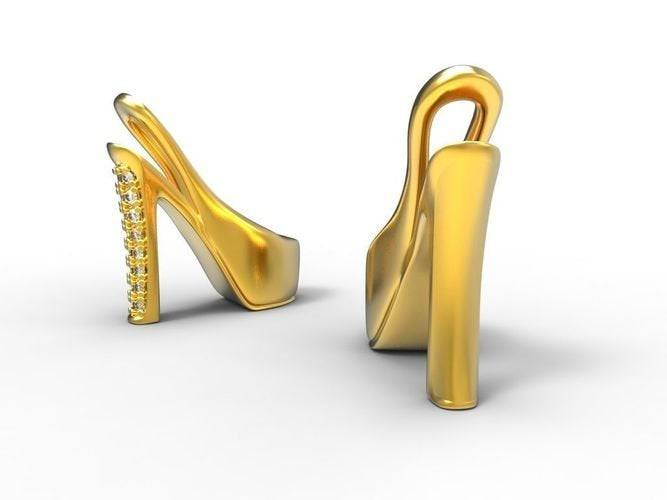 Pump It Up High Heel Pendant *10k/14k/18k White, Yellow, Rose, Green Gold, Gold Plated & Silver* Stiletto Shoe Charm Necklace Women Girl | Loni Design Group |   | Men's jewelery|Mens jewelery| Men's pendants| men's necklace|mens Pendants| skull jewelry|Ladies Jewellery| Ladies pendants|ladies skull ring| skull wedding ring| Snake jewelry| gold| silver| Platnium|