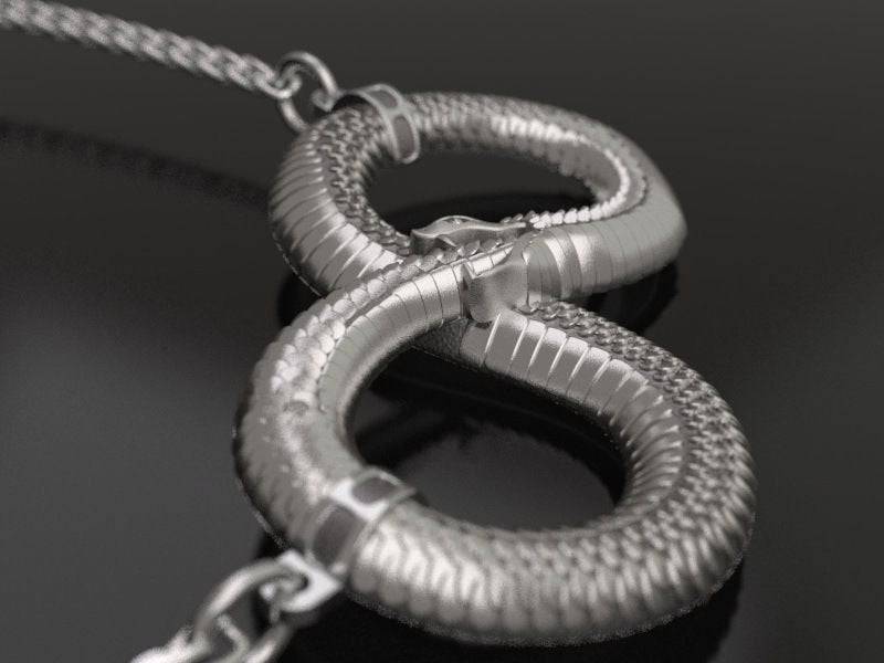 Ouroboros Serpent Pendant *10k/14k/18k White, Yellow, Rose, Green Gold, Gold Plated & Silver* Snake Animal Infinity Infinite Charm Necklace | Loni Design Group |   | Men's jewelery|Mens jewelery| Men's pendants| men's necklace|mens Pendants| skull jewelry|Ladies Jewellery| Ladies pendants|ladies skull ring| skull wedding ring| Snake jewelry| gold| silver| Platnium|