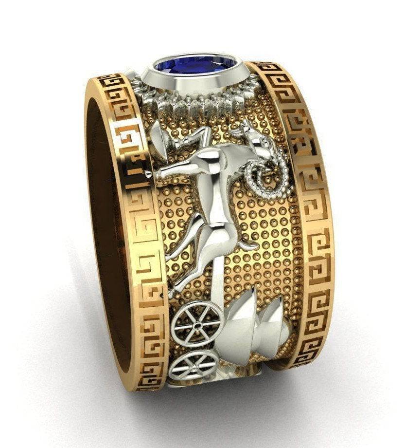 Shanyang Goat Ring | Loni Design Group | Rings  | Men's jewelery|Mens jewelery| Men's pendants| men's necklace|mens Pendants| skull jewelry|Ladies Jewellery| Ladies pendants|ladies skull ring| skull wedding ring| Snake jewelry| gold| silver| Platnium|