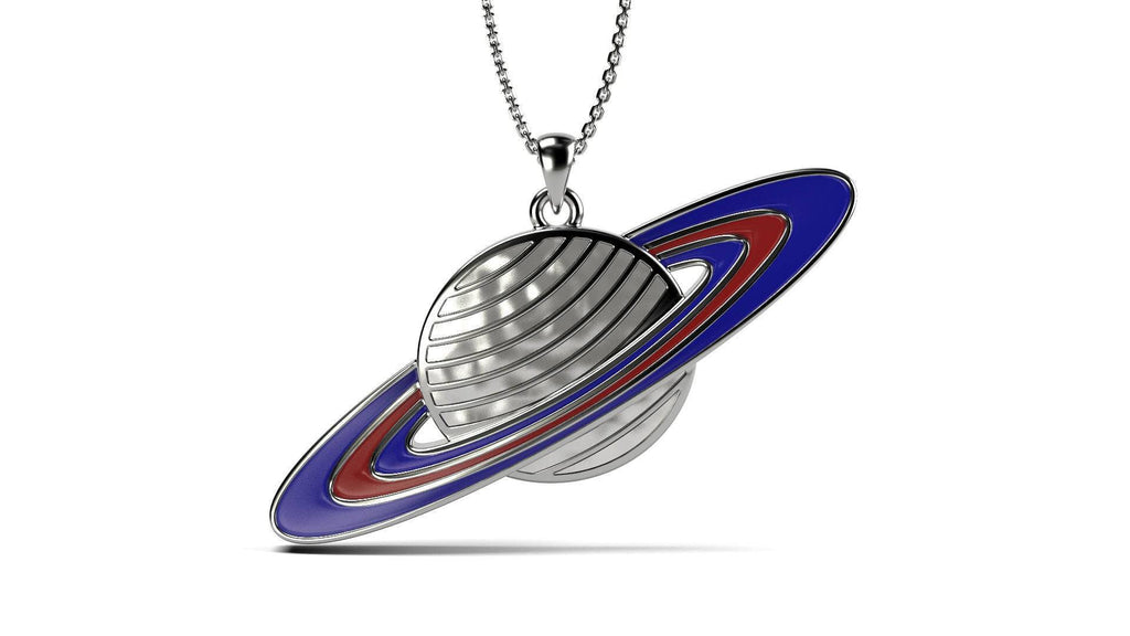 Super Saturn Pendant *10k/14k/18k White, Yellow, Rose, Green Gold, Gold Plated & Silver* Planet Outer Space Astronaut World Charm Necklace | Loni Design Group |   | Men's jewelery|Mens jewelery| Men's pendants| men's necklace|mens Pendants| skull jewelry|Ladies Jewellery| Ladies pendants|ladies skull ring| skull wedding ring| Snake jewelry| gold| silver| Platnium|