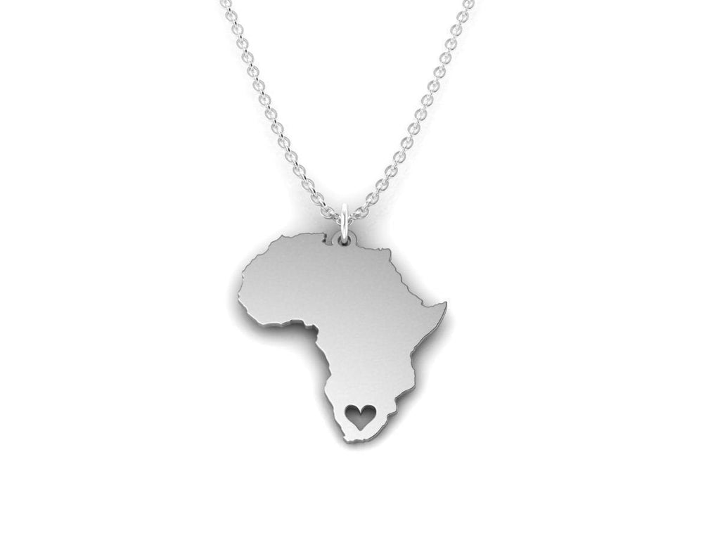 Love Africa Pendant *10k/14k/18k White, Yellow, Rose, Green Gold, Gold Plated & Silver* African Country Continent Heart Charm Necklace Gift | Loni Design Group |   | Men's jewelery|Mens jewelery| Men's pendants| men's necklace|mens Pendants| skull jewelry|Ladies Jewellery| Ladies pendants|ladies skull ring| skull wedding ring| Snake jewelry| gold| silver| Platnium|