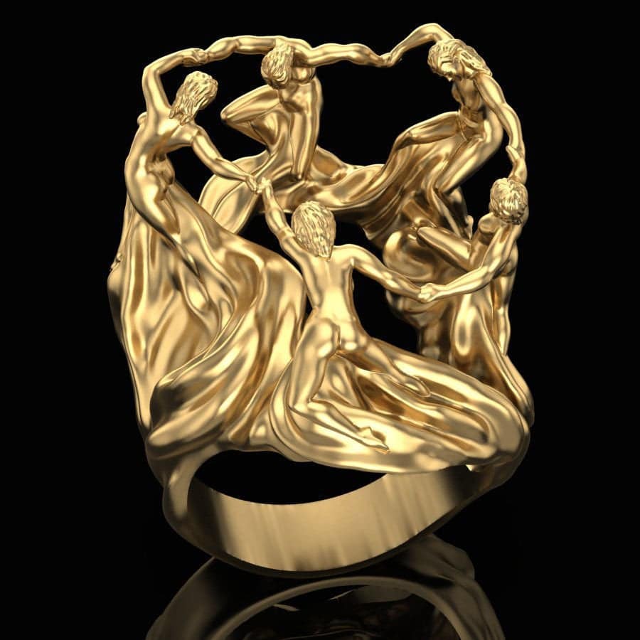 Free Spirit Ring | Loni Design Group | Rings  | Men's jewelery|Mens jewelery| Men's pendants| men's necklace|mens Pendants| skull jewelry|Ladies Jewellery| Ladies pendants|ladies skull ring| skull wedding ring| Snake jewelry| gold| silver| Platnium|