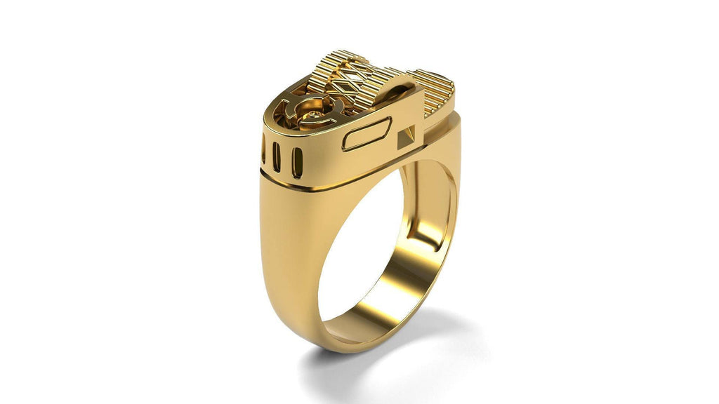 Lighter Ring | Loni Design Group | Rings  | Men's jewelery|Mens jewelery| Men's pendants| men's necklace|mens Pendants| skull jewelry|Ladies Jewellery| Ladies pendants|ladies skull ring| skull wedding ring| Snake jewelry| gold| silver| Platnium|