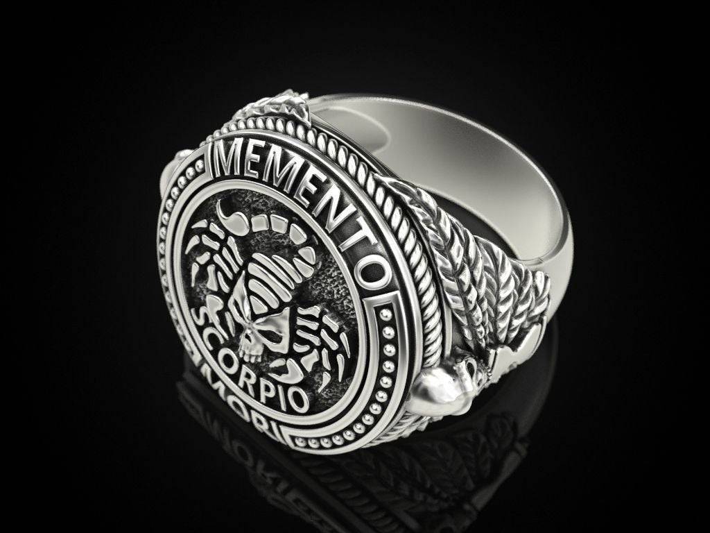 Dark Scorpio Ring | Loni Design Group | Rings  | Men's jewelery|Mens jewelery| Men's pendants| men's necklace|mens Pendants| skull jewelry|Ladies Jewellery| Ladies pendants|ladies skull ring| skull wedding ring| Snake jewelry| gold| silver| Platnium|