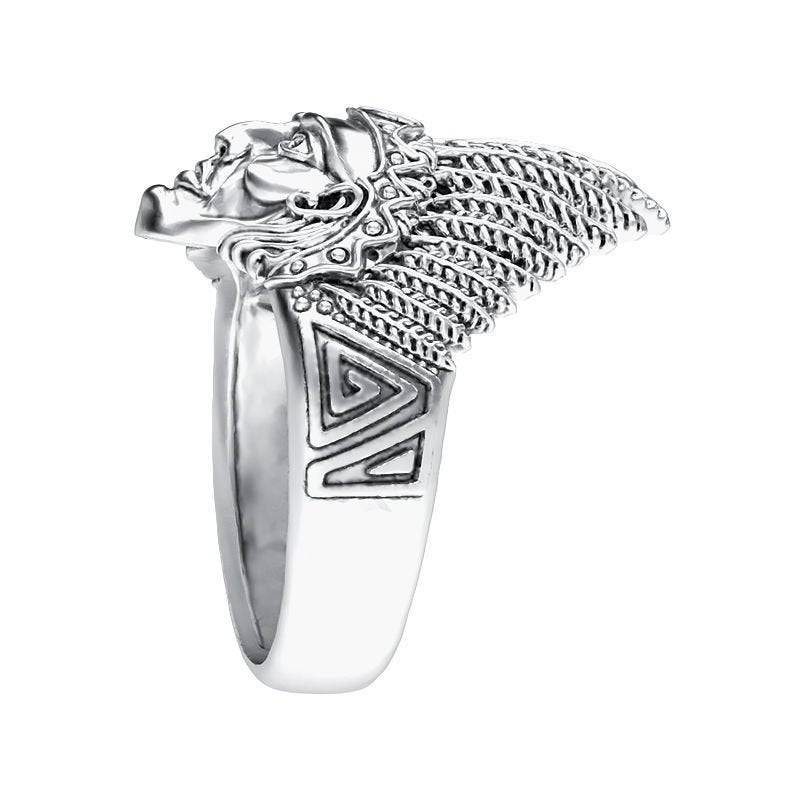 First Nations Chief Ring | Loni Design Group | Rings  | Men's jewelery|Mens jewelery| Men's pendants| men's necklace|mens Pendants| skull jewelry|Ladies Jewellery| Ladies pendants|ladies skull ring| skull wedding ring| Snake jewelry| gold| silver| Platnium|