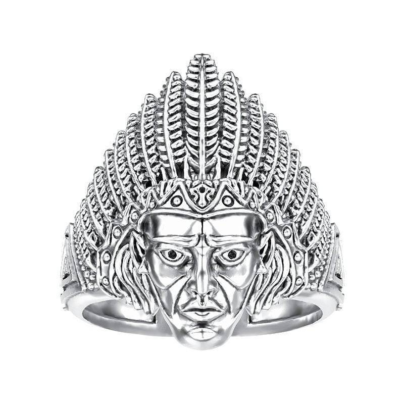 First Nations Chief Ring | Loni Design Group | Rings  | Men's jewelery|Mens jewelery| Men's pendants| men's necklace|mens Pendants| skull jewelry|Ladies Jewellery| Ladies pendants|ladies skull ring| skull wedding ring| Snake jewelry| gold| silver| Platnium|