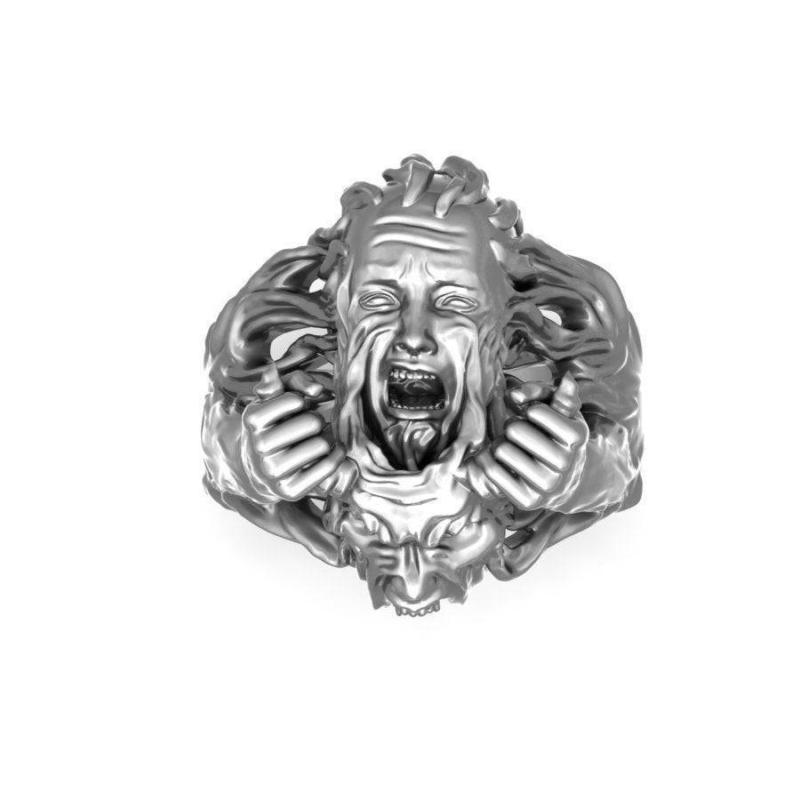 Remove The Mask Ring | Loni Design Group | Rings  | Men's jewelery|Mens jewelery| Men's pendants| men's necklace|mens Pendants| skull jewelry|Ladies Jewellery| Ladies pendants|ladies skull ring| skull wedding ring| Snake jewelry| gold| silver| Platnium|