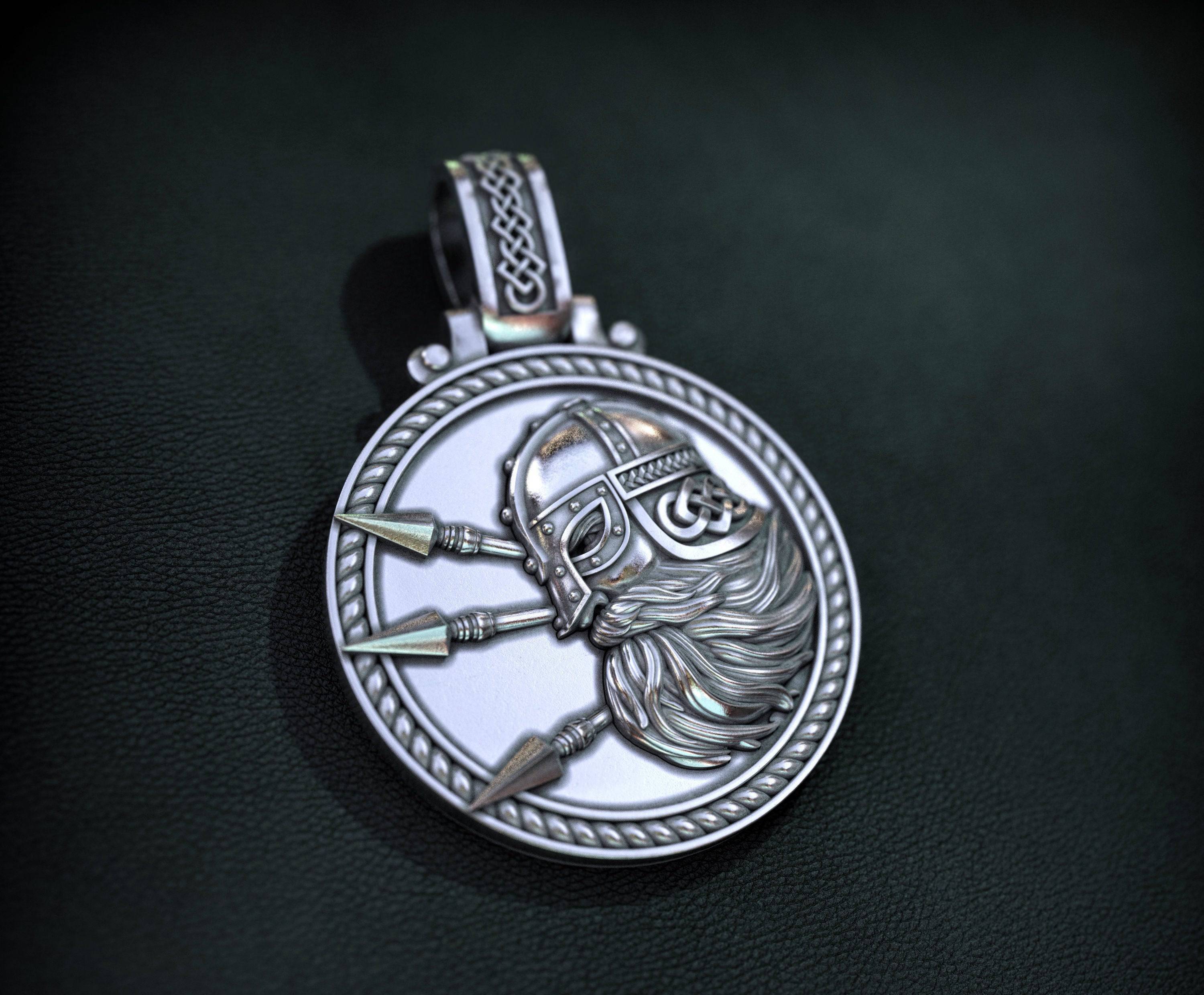 Rollo's Shield Bronze Pendant, Handmade
