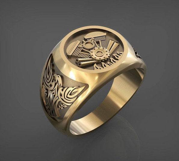 Turbo Engine Ring | Loni Design Group | Rings  | Men's jewelery|Mens jewelery| Men's pendants| men's necklace|mens Pendants| skull jewelry|Ladies Jewellery| Ladies pendants|ladies skull ring| skull wedding ring| Snake jewelry| gold| silver| Platnium|