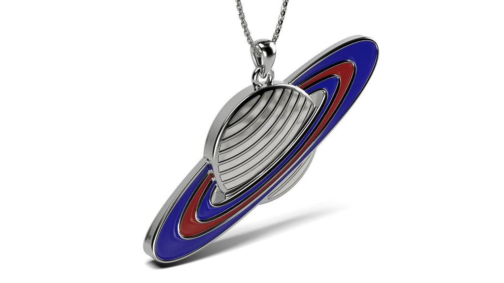 Super Saturn Pendant *10k/14k/18k White, Yellow, Rose, Green Gold, Gold Plated & Silver* Planet Outer Space Astronaut World Charm Necklace | Loni Design Group |   | Men's jewelery|Mens jewelery| Men's pendants| men's necklace|mens Pendants| skull jewelry|Ladies Jewellery| Ladies pendants|ladies skull ring| skull wedding ring| Snake jewelry| gold| silver| Platnium|