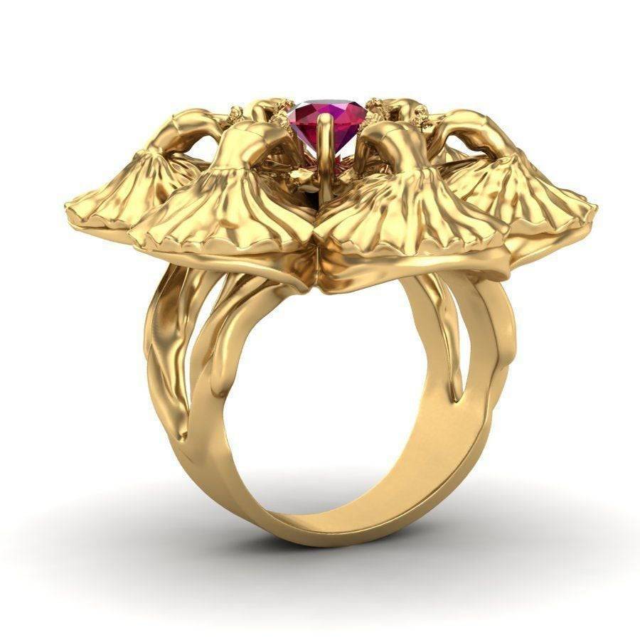 Ballet Company Ring | Loni Design Group | Rings  | Men's jewelery|Mens jewelery| Men's pendants| men's necklace|mens Pendants| skull jewelry|Ladies Jewellery| Ladies pendants|ladies skull ring| skull wedding ring| Snake jewelry| gold| silver| Platnium|
