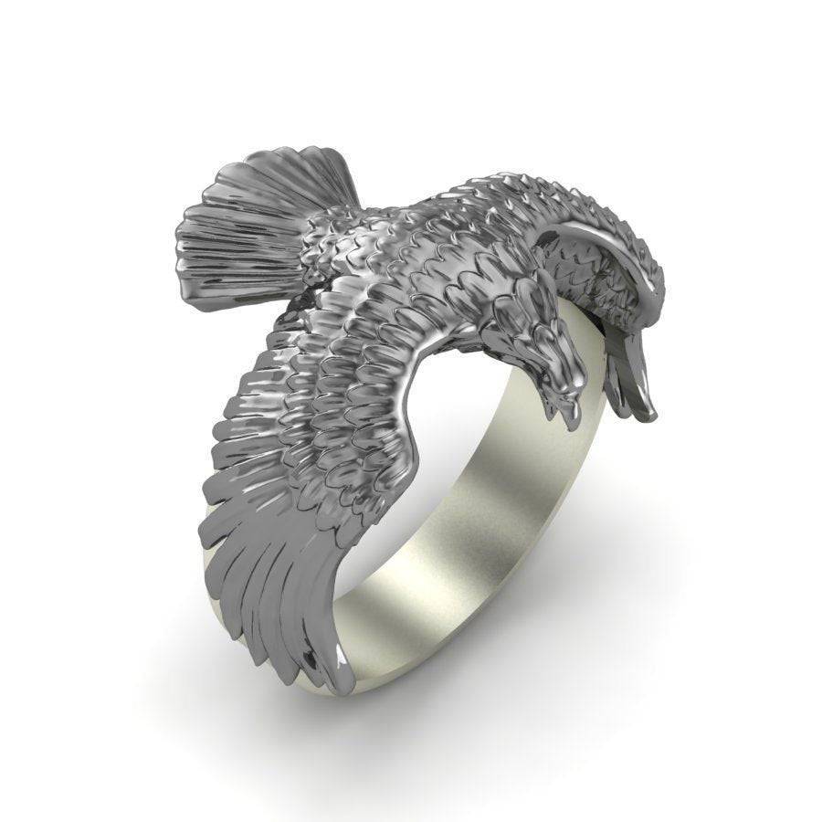 Wings Of An Eagle Ring | Loni Design Group | Rings  | Men's jewelery|Mens jewelery| Men's pendants| men's necklace|mens Pendants| skull jewelry|Ladies Jewellery| Ladies pendants|ladies skull ring| skull wedding ring| Snake jewelry| gold| silver| Platnium|