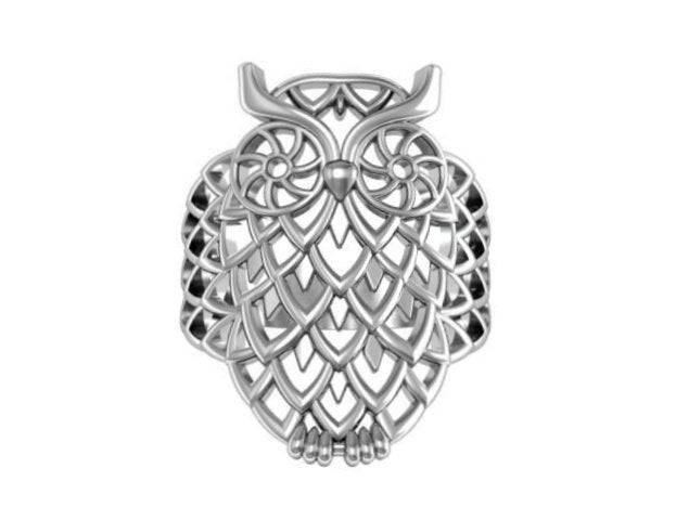 Bubo Owl Ring | Loni Design Group | Rings  | Men's jewelery|Mens jewelery| Men's pendants| men's necklace|mens Pendants| skull jewelry|Ladies Jewellery| Ladies pendants|ladies skull ring| skull wedding ring| Snake jewelry| gold| silver| Platnium|
