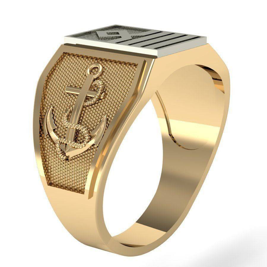 Rockman Jewelry Bullet Gold Key Ring