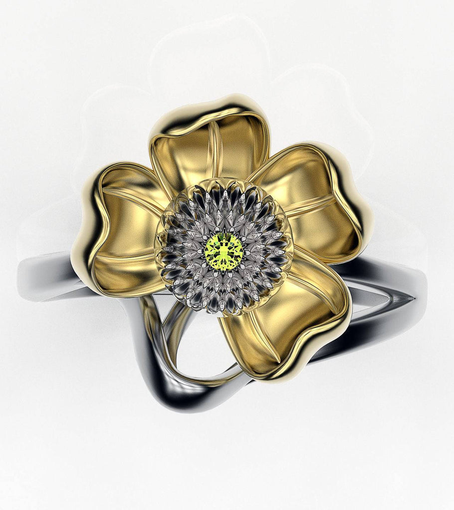 Water Lily Ring | Loni Design Group | Rings  | Men's jewelery|Mens jewelery| Men's pendants| men's necklace|mens Pendants| skull jewelry|Ladies Jewellery| Ladies pendants|ladies skull ring| skull wedding ring| Snake jewelry| gold| silver| Platnium|