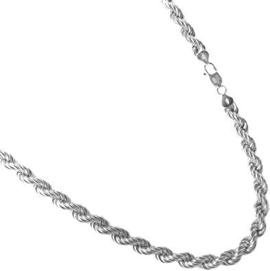 Hollow Rope Chain Made With Sterling Silver - Made For Men, Women, Children - Perfect For Pendants, Charms and Necklaces | Loni Design Group |   | Men's jewelery|Mens jewelery| Men's pendants| men's necklace|mens Pendants| skull jewelry|Ladies Jewellery| Ladies pendants|ladies skull ring| skull wedding ring| Snake jewelry| gold| silver| Platnium|