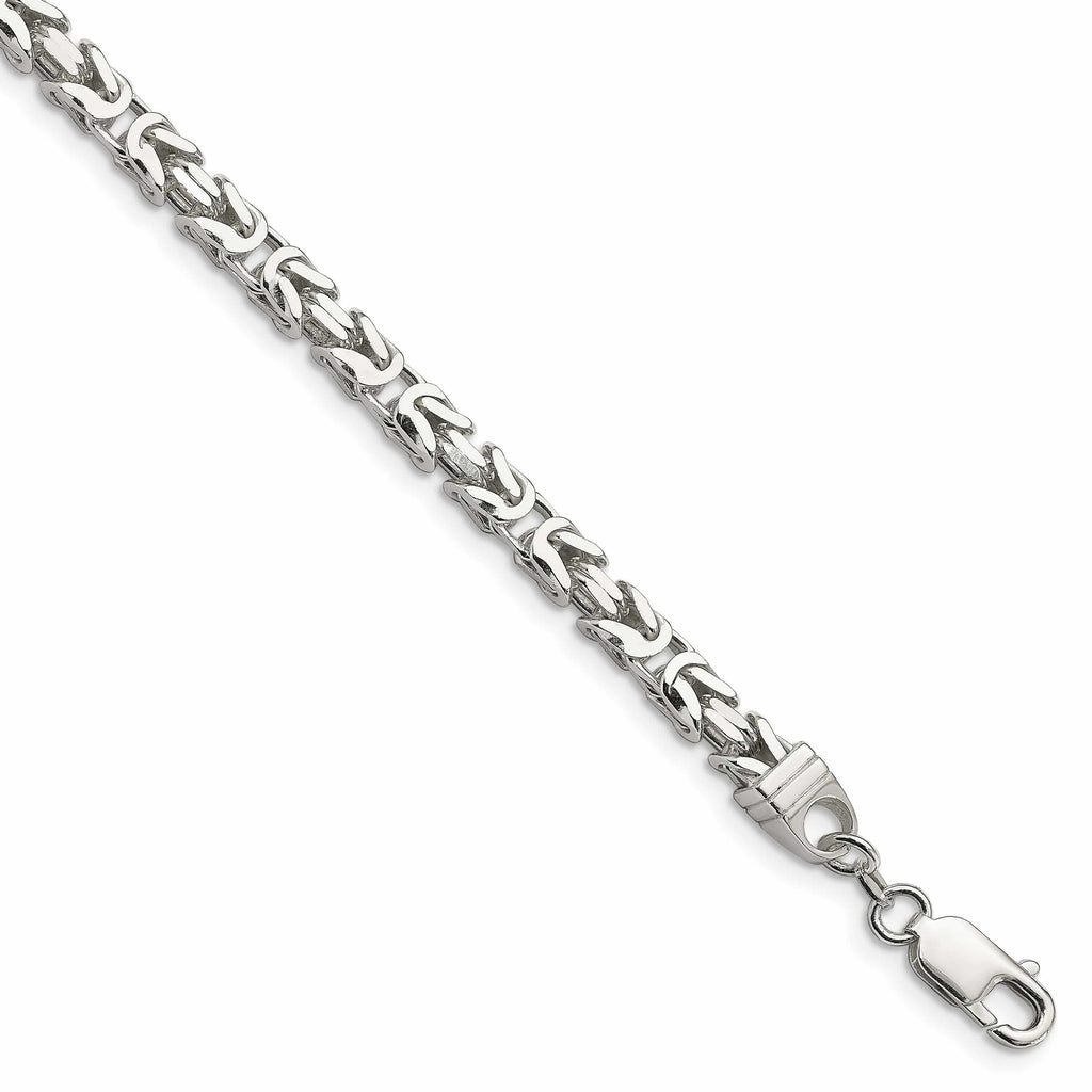 3.70 mm Byzantine Chain Made With Sterling Silver - Made For Men, Women, Children - Perfect For Pendants, Charms and Necklaces | Loni Design Group |   | Men's jewelery|Mens jewelery| Men's pendants| men's necklace|mens Pendants| skull jewelry|Ladies Jewellery| Ladies pendants|ladies skull ring| skull wedding ring| Snake jewelry| gold| silver| Platnium|