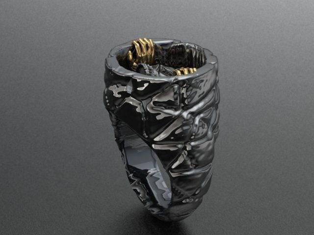 Samara Demon Ring | Loni Design Group | Rings  | Men's jewelery|Mens jewelery| Men's pendants| men's necklace|mens Pendants| skull jewelry|Ladies Jewellery| Ladies pendants|ladies skull ring| skull wedding ring| Snake jewelry| gold| silver| Platnium|