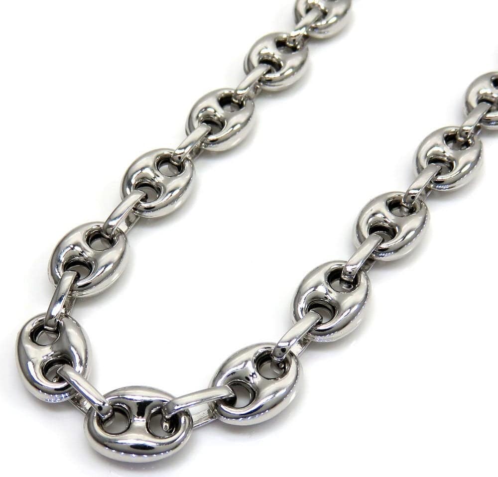 7.00 mm Hollow Puff Anchor Chain Made With Sterling Silver - Made For Men, Women, Children - Perfect For Pendants, Charms and Necklaces | Loni Design Group |   | Men's jewelery|Mens jewelery| Men's pendants| men's necklace|mens Pendants| skull jewelry|Ladies Jewellery| Ladies pendants|ladies skull ring| skull wedding ring| Snake jewelry| gold| silver| Platnium|