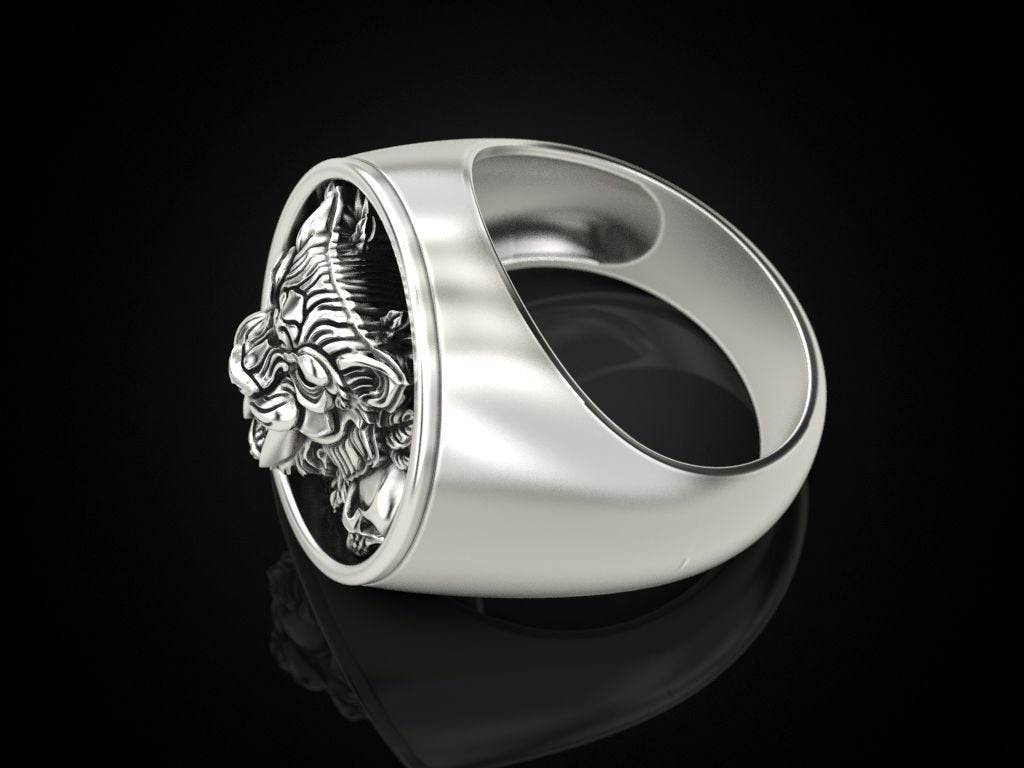 Saber Toothed Tiger Ring | Loni Design Group | Rings  | Men's jewelery|Mens jewelery| Men's pendants| men's necklace|mens Pendants| skull jewelry|Ladies Jewellery| Ladies pendants|ladies skull ring| skull wedding ring| Snake jewelry| gold| silver| Platnium|