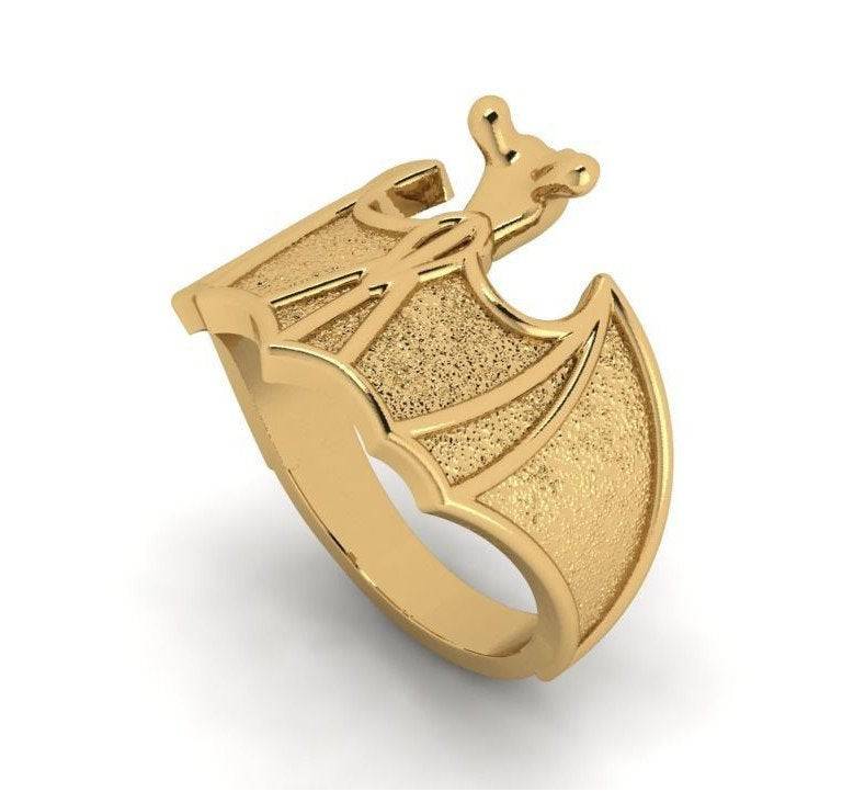 Fidget Bat Ring | Loni Design Group | Rings  | Men's jewelery|Mens jewelery| Men's pendants| men's necklace|mens Pendants| skull jewelry|Ladies Jewellery| Ladies pendants|ladies skull ring| skull wedding ring| Snake jewelry| gold| silver| Platnium|