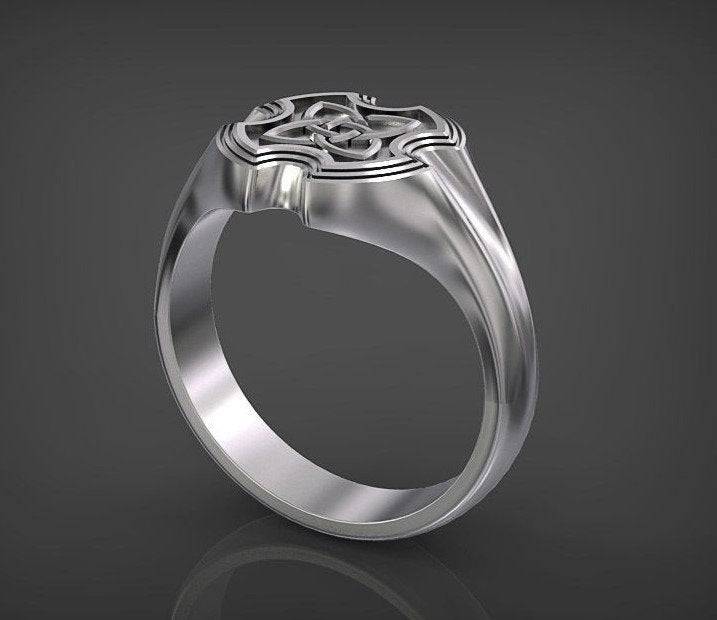 Celtic Flower Ring | Loni Design Group | Rings  | Men's jewelery|Mens jewelery| Men's pendants| men's necklace|mens Pendants| skull jewelry|Ladies Jewellery| Ladies pendants|ladies skull ring| skull wedding ring| Snake jewelry| gold| silver| Platnium|