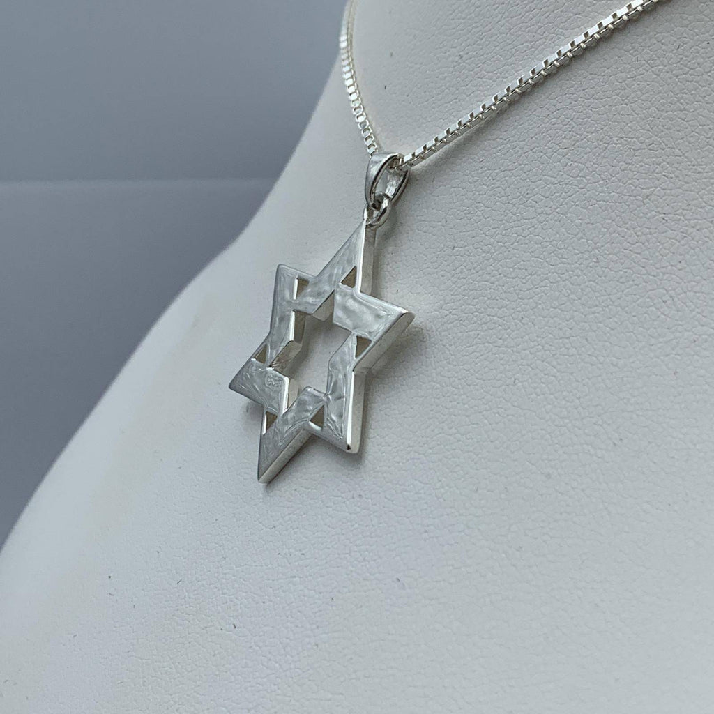 Star In A Star Pendant *10k/14k/18k White, Yellow, Rose, Green Gold, Gold Plated & Silver* Star Of David Magen David Judaism Jewish Charm | Loni Design Group |   | Men's jewelery|Mens jewelery| Men's pendants| men's necklace|mens Pendants| skull jewelry|Ladies Jewellery| Ladies pendants|ladies skull ring| skull wedding ring| Snake jewelry| gold| silver| Platnium|