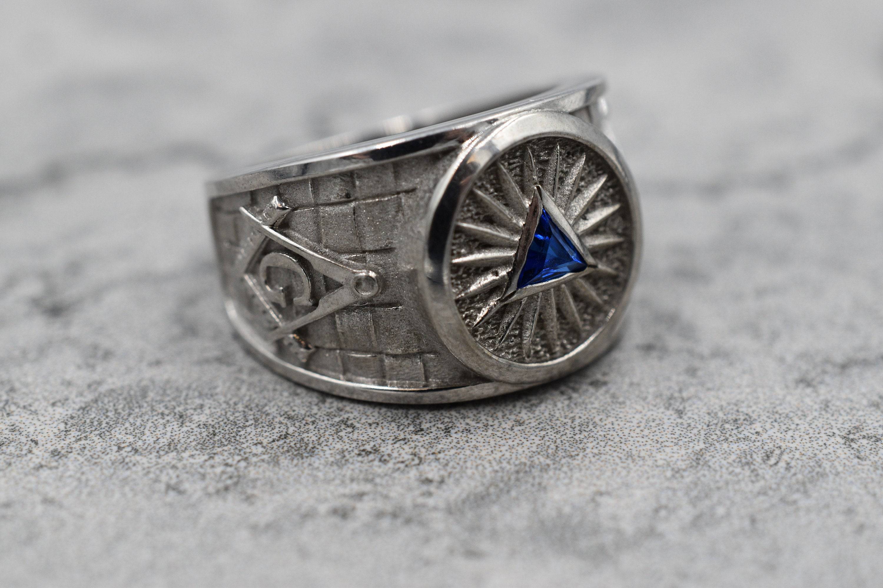 Sterling Silver Antiqued Masonic Ring, Size 10 | Men's Rings | Jewelry &  Watches | Shop The Exchange